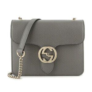 Gucci Shoulder Bag Interlocking Gray